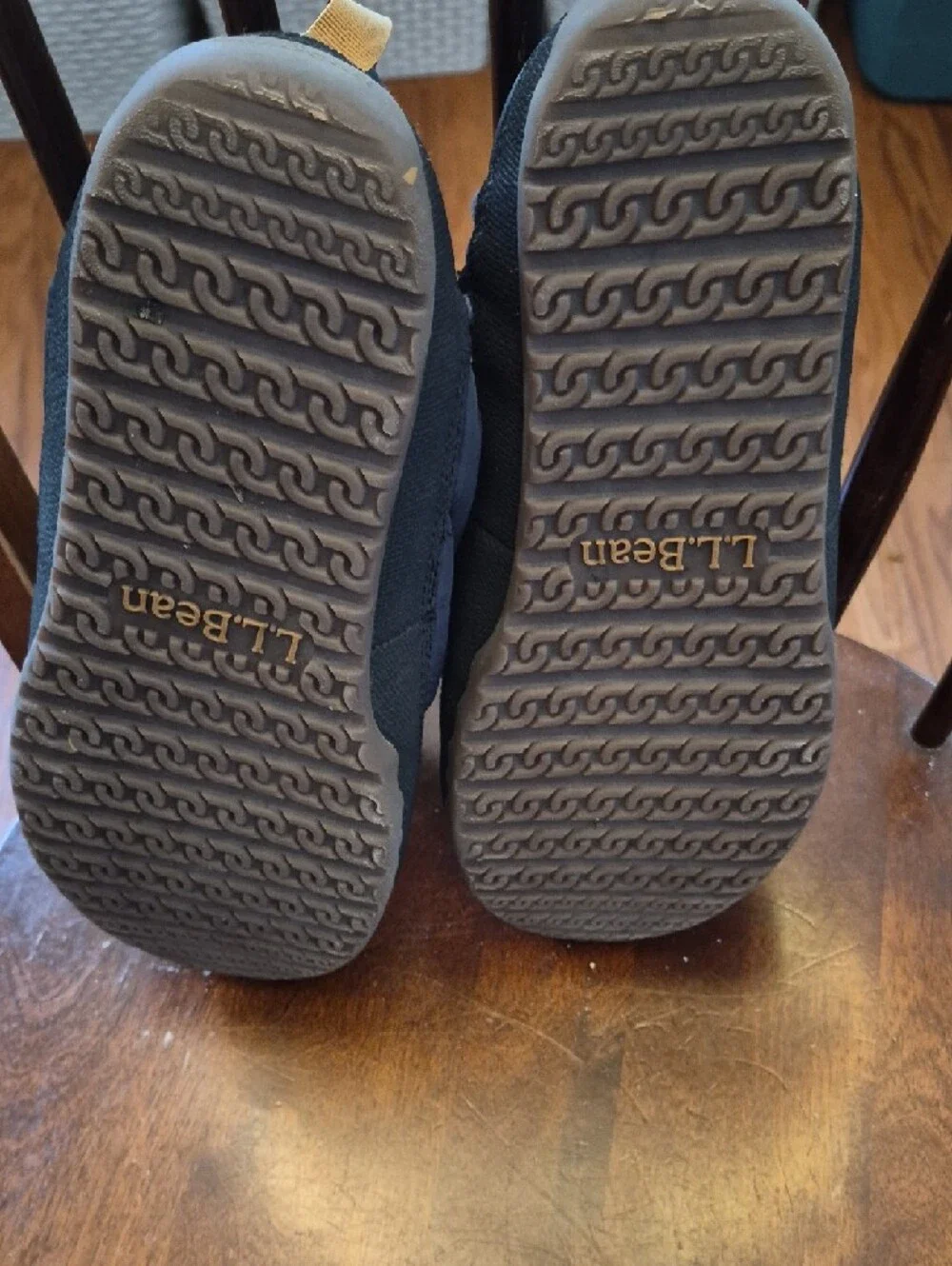 L.L. Bean Men's Quilted Slip-On‎ Snow Boots - Navy